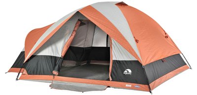 Igloo Blue Ridge II Family Dome Tent 5-Person, Orange Gray