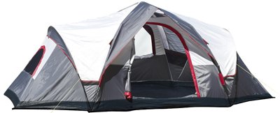 Mountain Trails Grand Pass 18- by 10-Foot, 2-Room 9 to 10-Person Family Dome Tent